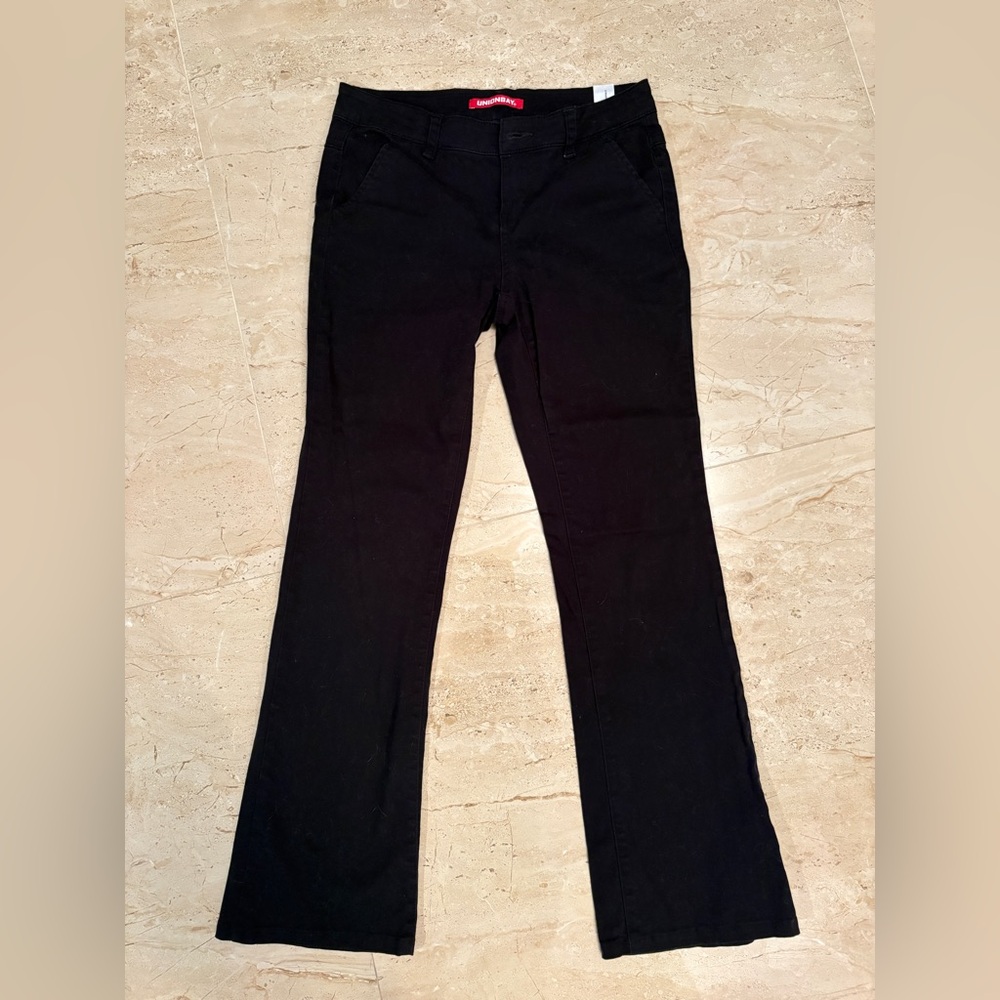 UNIONBAY Black Cotton Pants